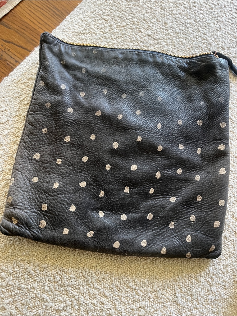 Clare V Foldover Polka Dot Pouch